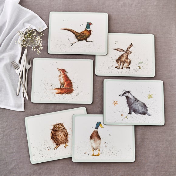 Wrendale Set of 6 Animal Placemats