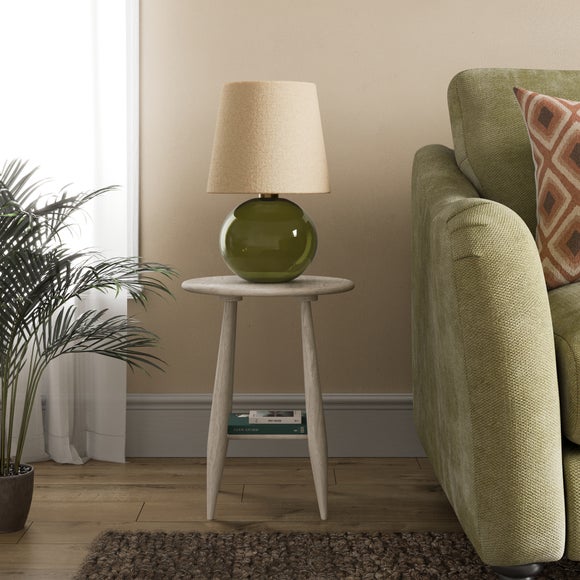 Haider Side Table, Acacia Wood
