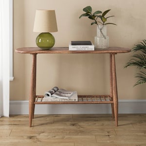 Haider Console Table With Shelf- Acacia Wood