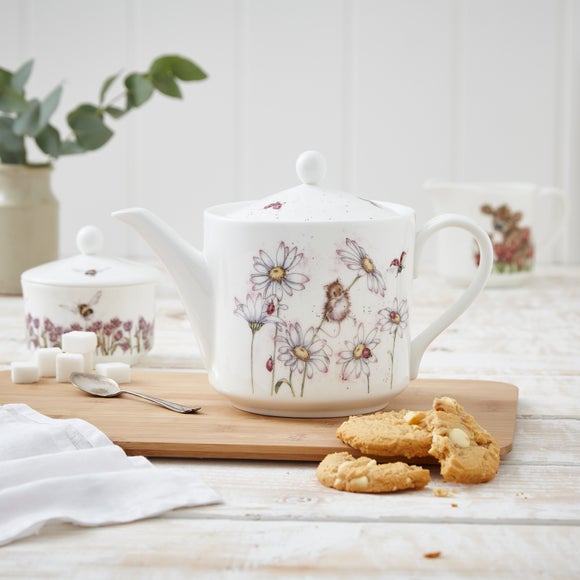 Click to view product details and reviews for Wrendale Mouse Flowers Teapot.