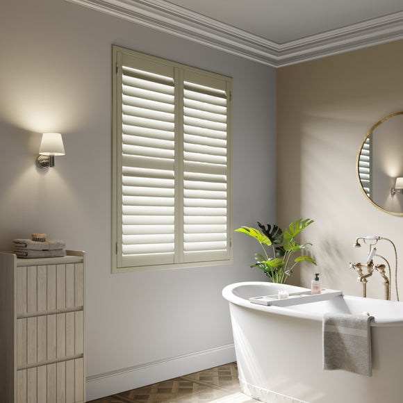Made to Measure Shutter Blind Sample Sage Green