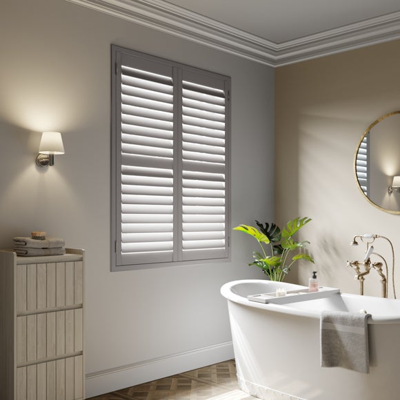 Made to Measure Shutter Blind Sample Steeple Grey