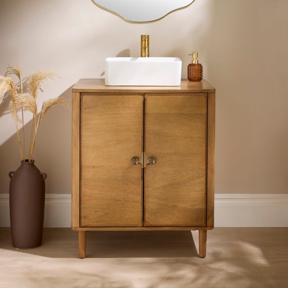 Alani Single Vanity Unit, Mango Wood