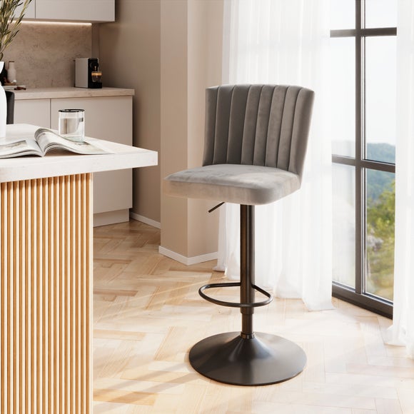 Taylor Gaslift Barstool, Velvet