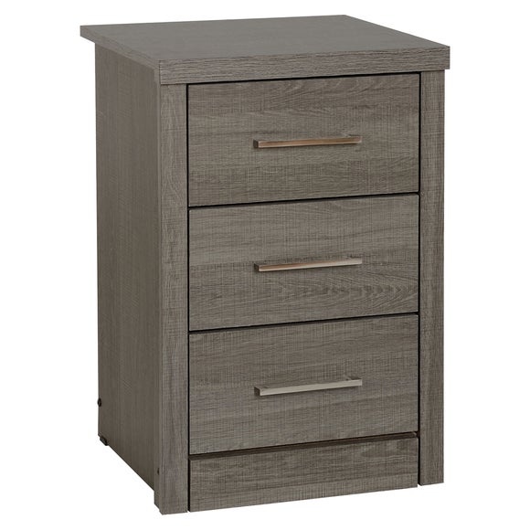 View Return - Lennon 3 Drawer Bedside Table View Return - Lennon 3 Drawer Bedside Table