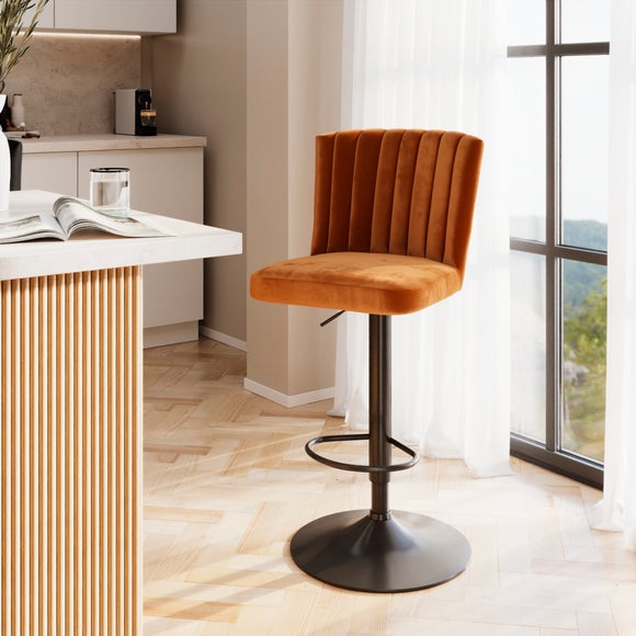 Taylor Gaslift Barstool, Velvet
