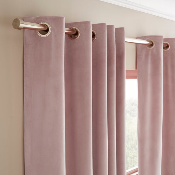 Recycled Velour Eyelet Curtains (Blackout Available)