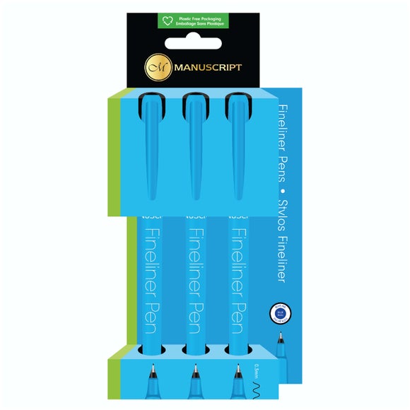 Manuscript Pack of 3 Fineliners