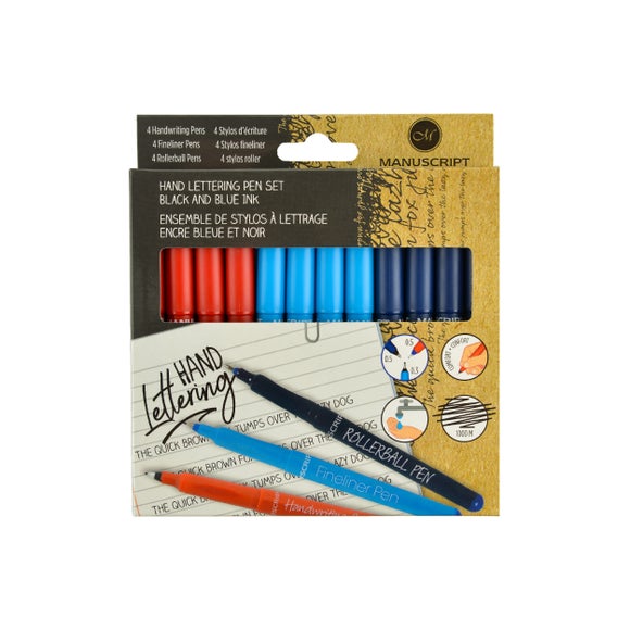 Manuscript Pack of 12 Handlettering Pens