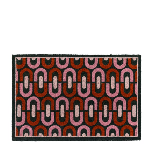 Click to view product details and reviews for Cedar And Sage Chain Patterned Coir Doormat.