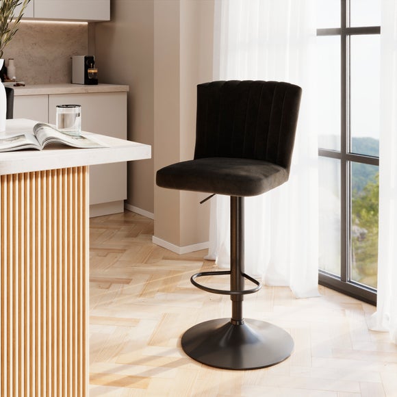 Taylor Gaslift Barstool, Faux Leather