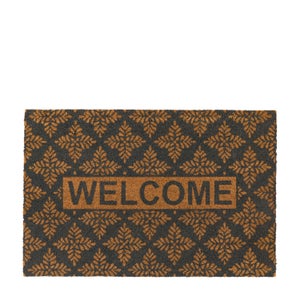 Cedar & Sage Modern Ikat Patterned Welcome Coir Doormat