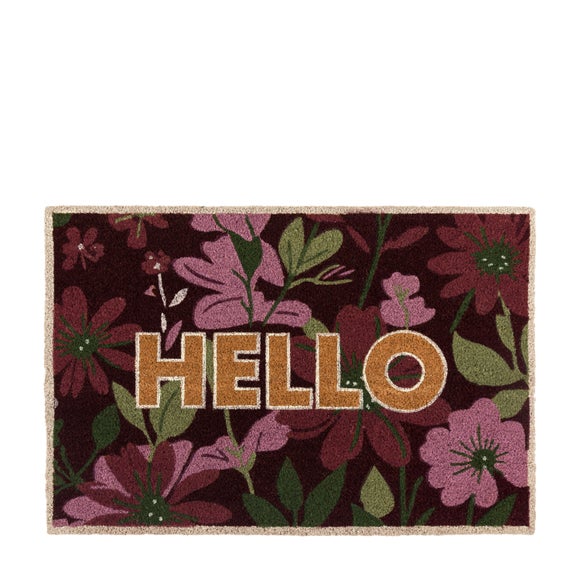 Click to view product details and reviews for Cedar And Sage Springtime Hello Coir Doormat.