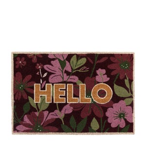 Cedar & Sage Springtime Hello Coir Doormat