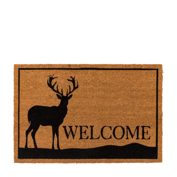View Cedar And Sage Magestic Stag Welcome Coir Doormat View Cedar And Sage Magestic Stag Welcome Coir Doormat