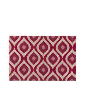 Cedar & Sage Geometric Patterned Coir Doormat