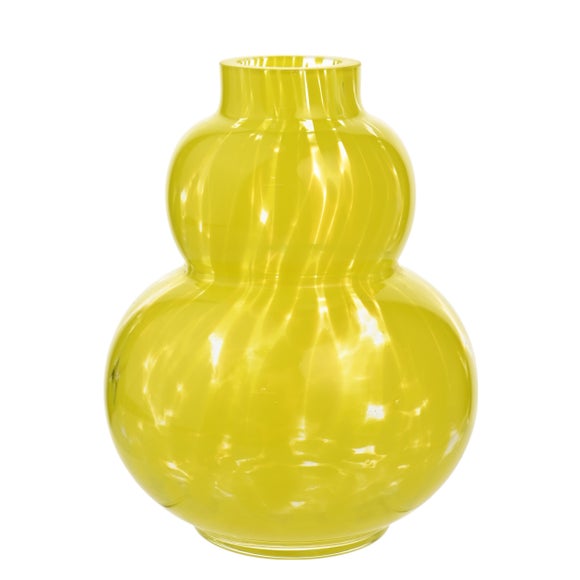 Click to view product details and reviews for Hestia Yellow Confetti Glass Bubble Vase.