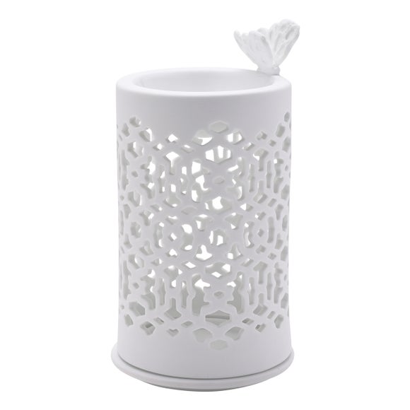 Hestia Butterfly White Ceramic Wax Melt Burner
