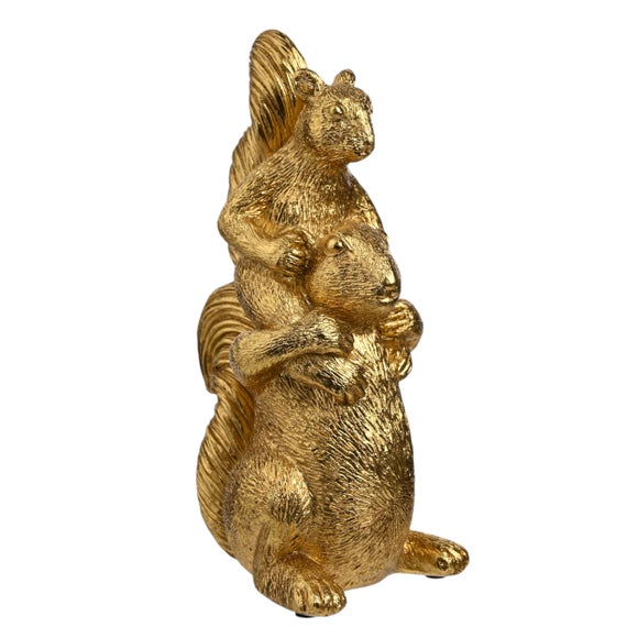 Hestia Gold Squirrels Ornament