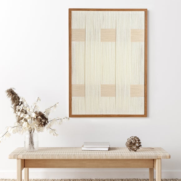Hestia Natural Woven Thread Wall Art