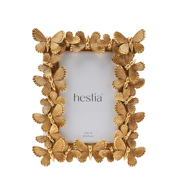Hestia Gold Butterfly Photo Frame