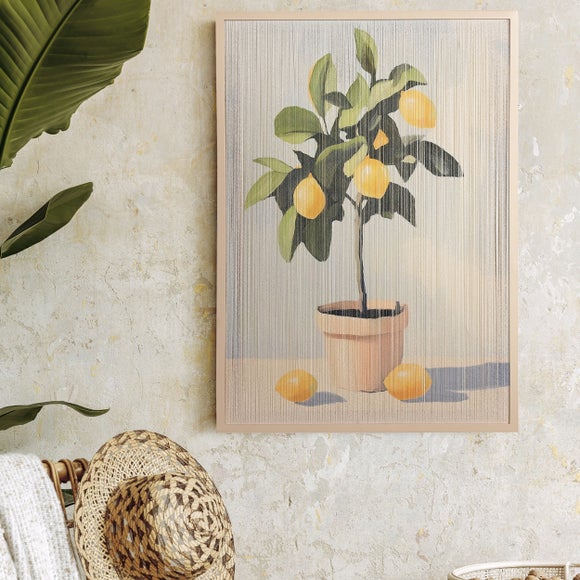 Hestia Lemon Tree Thread Wall Art