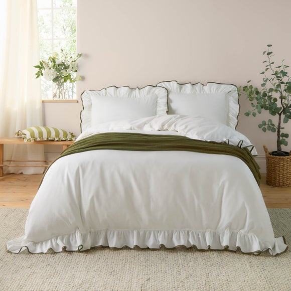 Wylder Nature Blousey 100 Cotton Sateen Duvet Cover & Pillowcase Set
