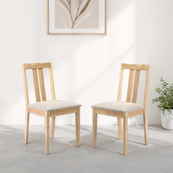 Return - Rufford Set Of 2 Rufford Dining Chairs, Faux Suede