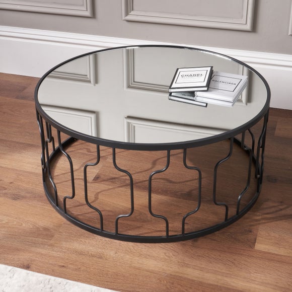 Return - Caprisse Coffee Table, Mirrored Glass