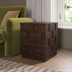 Watson Storage Side Table- Wood Effect
