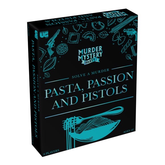 University Games Murder Mystery Dinner Party Pasta Passion and Pistols Game