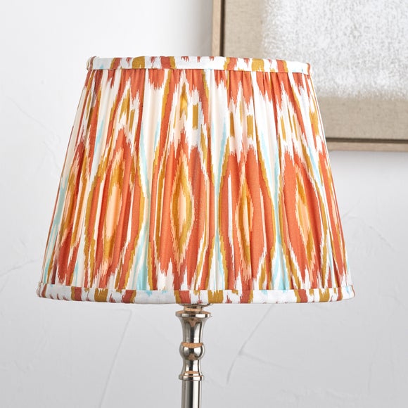 View Pacific Lifestyle Izara Ikat Pleated Tapered Lamp Shade View Pacific Lifestyle Izara Ikat Pleated Tapered Lamp Shade
