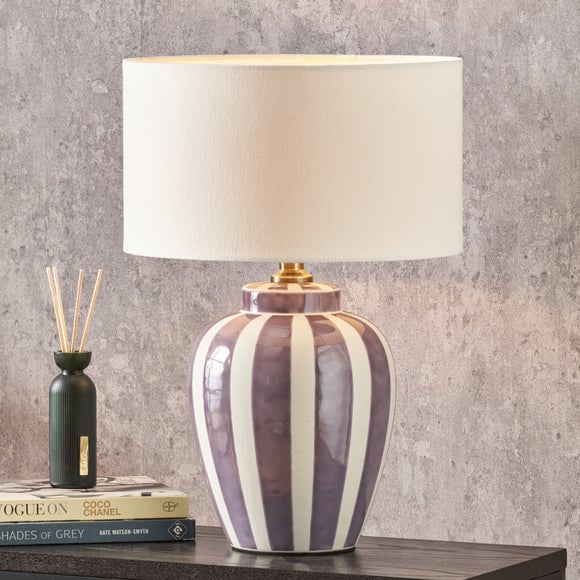 Pacific Lifestyle Priscilla Striped Table Lamp
