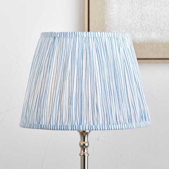 View Pacific Lifestyle Thiago Stripe Pleated Tapered Lamp Shade View Pacific Lifestyle Thiago Stripe Pleated Tapered Lamp Shade