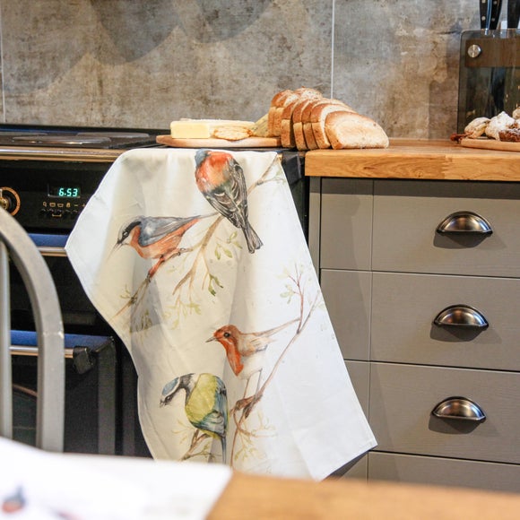 Meg Hawkins British Birds Tea Towel