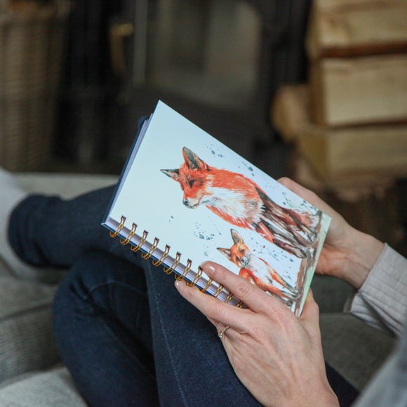 Meg Hawkins Fox and Cub A5 Notebook