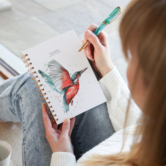 Meg Hawkins Kingfisher A5 Notebook