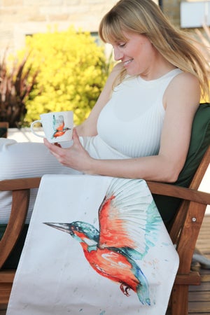 Meg Hawkins Kingfisher Tea Towel