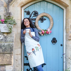 Meg Hawkins Cotton British Birds Adult Apron