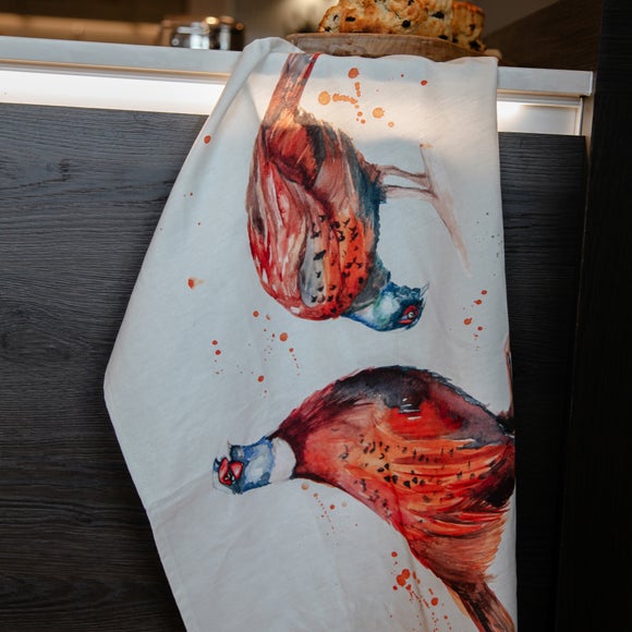 Meg Hawkins Pheasant Tea Towel