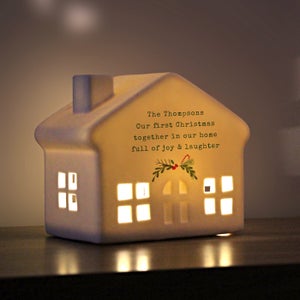 Personalised Led Ceramic House