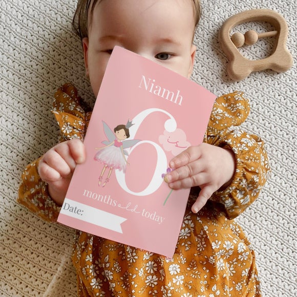 Click to view product details and reviews for Personalised Fairy Princess Baby Milestone Cards.