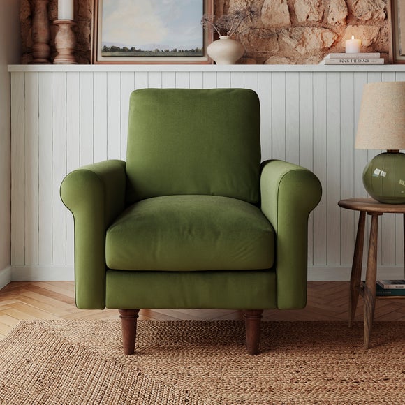 Maeve Velvet Compact Armchair