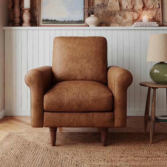 Maeve Faux Leather Compact Armchair