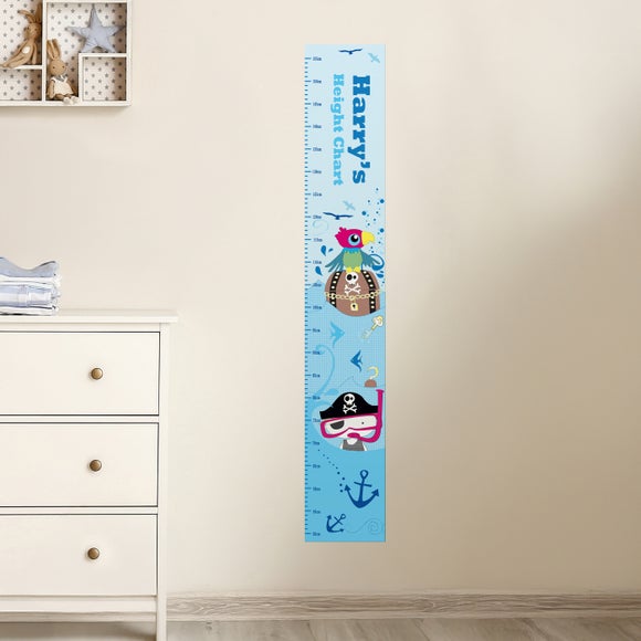 Personalised Pirate Height Chart