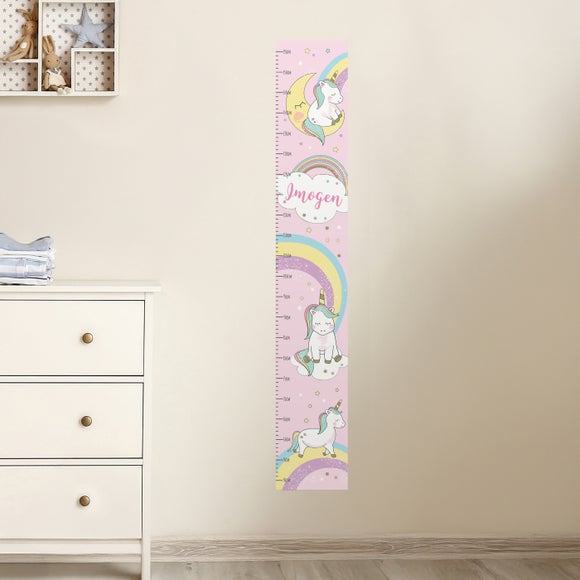 Personalised Baby Unicorn Height Chart