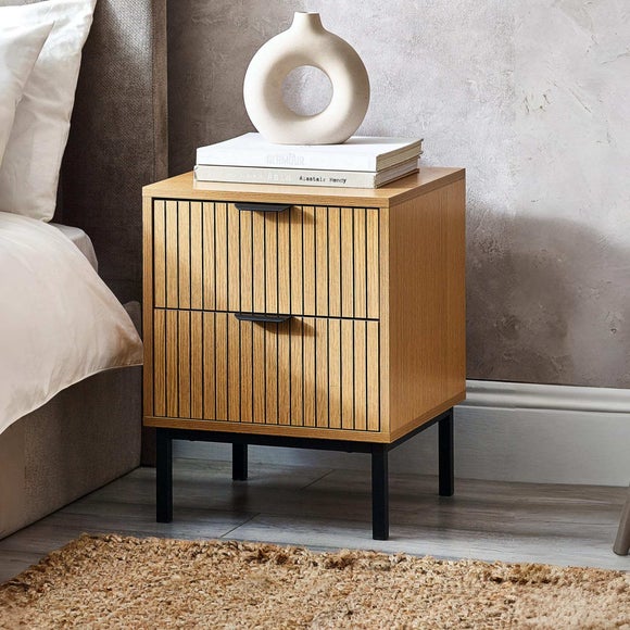 Sia 2 Drawer Bedside Table