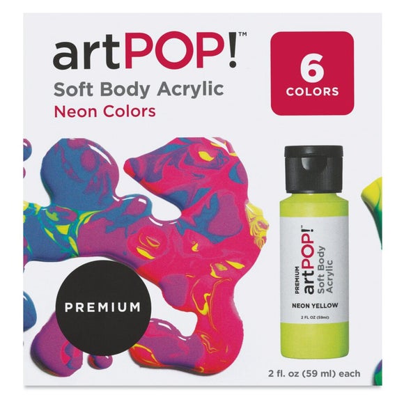 ArtPop! Pack of 6 Neon Acrylic Paints