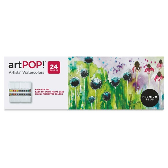 ArtPop! Pack of 24 Watercolour Half Pans
