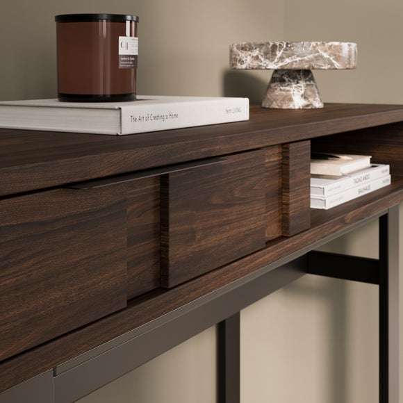 Photo 3 of Watson 1 Drawer Console Table- Wood Effect Photo 3 of Watson 1 Drawer Console Table- Wood Effect